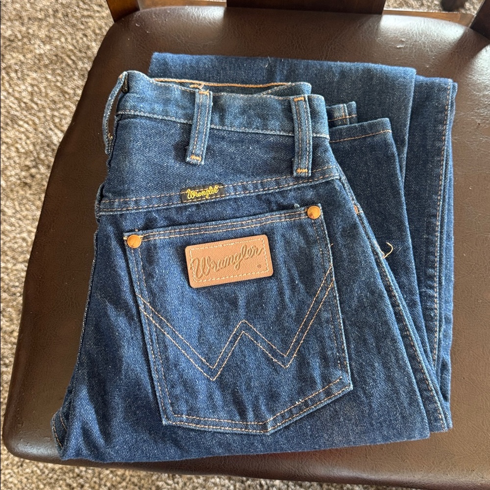 Wrangler Dark Blue Denim Jeans